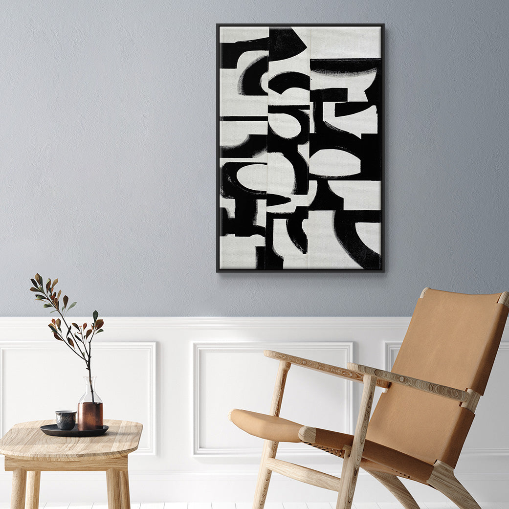 Prosperous Elements V9 - Floater Framed Canvas Print