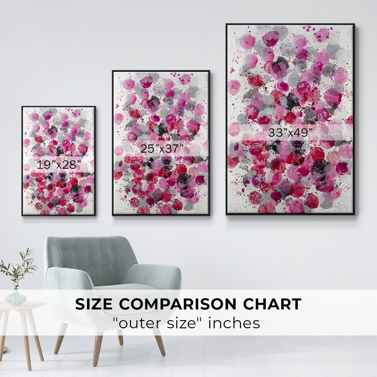 Bouquet - Floater Framed Canvas Print