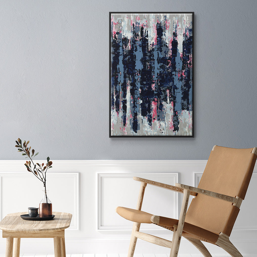 Veiled Heat - Floater Framed Canvas Print