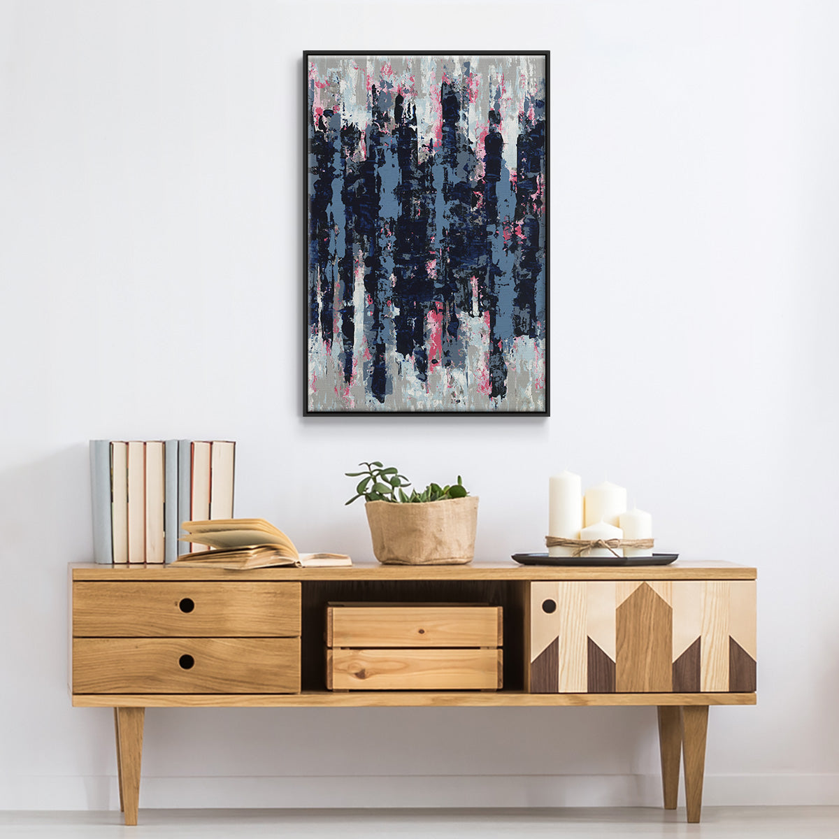 Veiled Heat - Floater Framed Canvas Print