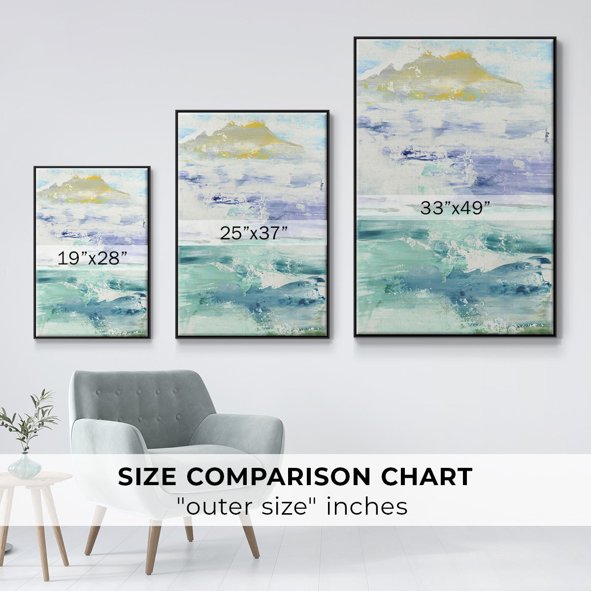 Fantasy Seascape - Floater Framed Canvas Print