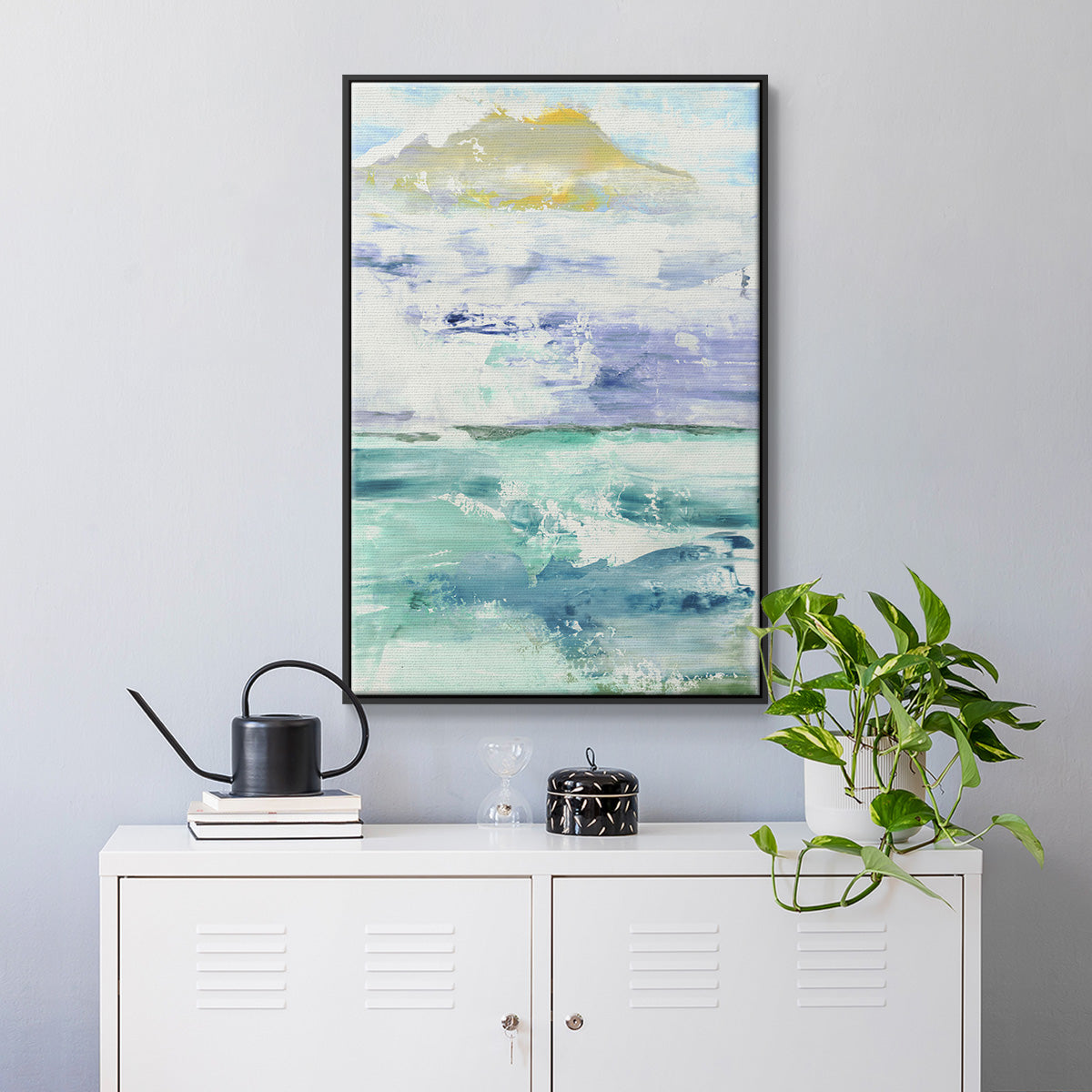 Fantasy Seascape - Floater Framed Canvas Print