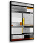 Retro Spectrum V7 - Floater Framed Canvas Print