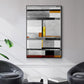 Retro Spectrum V7 - Floater Framed Canvas Print
