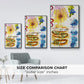 Flower Power I - Floater Framed Canvas Print