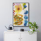 Flower Power I - Floater Framed Canvas Print