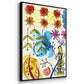 Flower Power II - Floater Framed Canvas Print