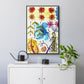 Flower Power II - Floater Framed Canvas Print