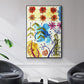 Flower Power II - Floater Framed Canvas Print