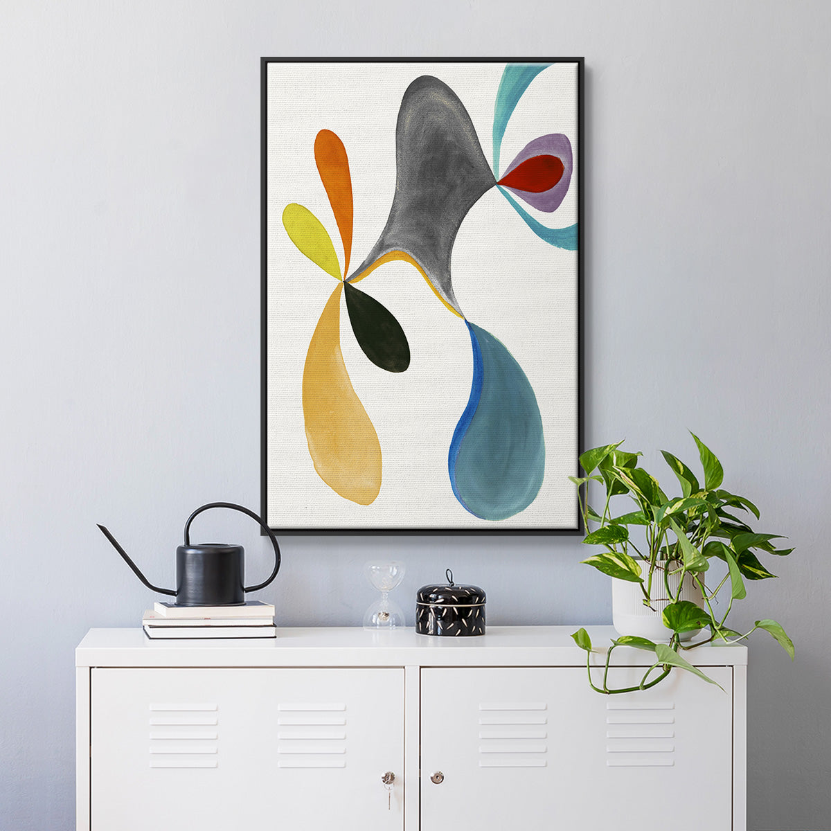 Magic Tricks I - Floater Framed Canvas Print