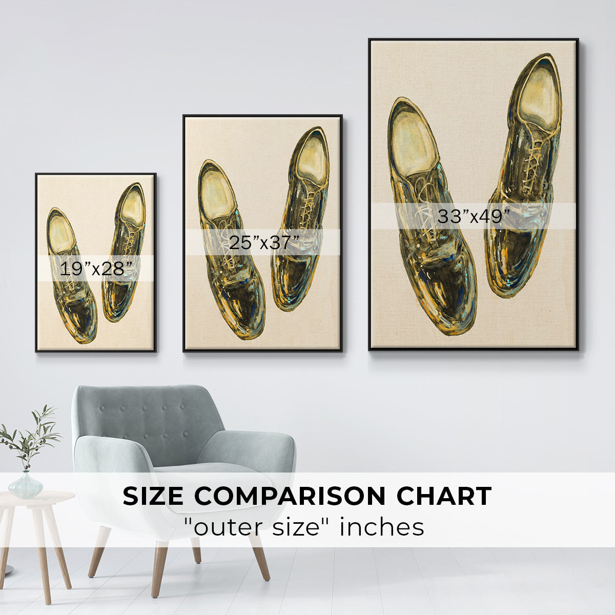 The Shoe Fits I V1 - Floater Framed Canvas Print