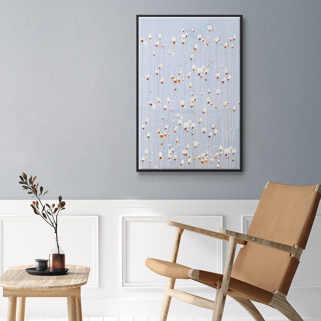 String Theory V1 - Floater Framed Canvas Print