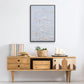 String Theory V1 - Floater Framed Canvas Print