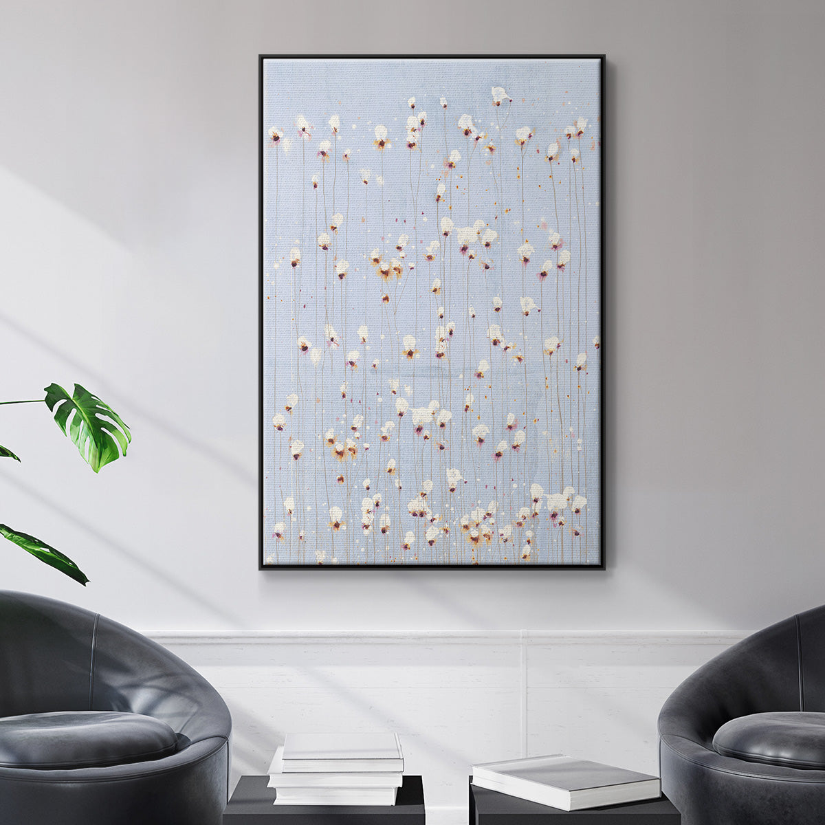 String Theory V1 - Floater Framed Canvas Print