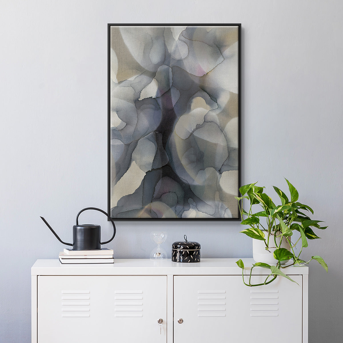 Heavy Weather - Floater Framed Canvas Print