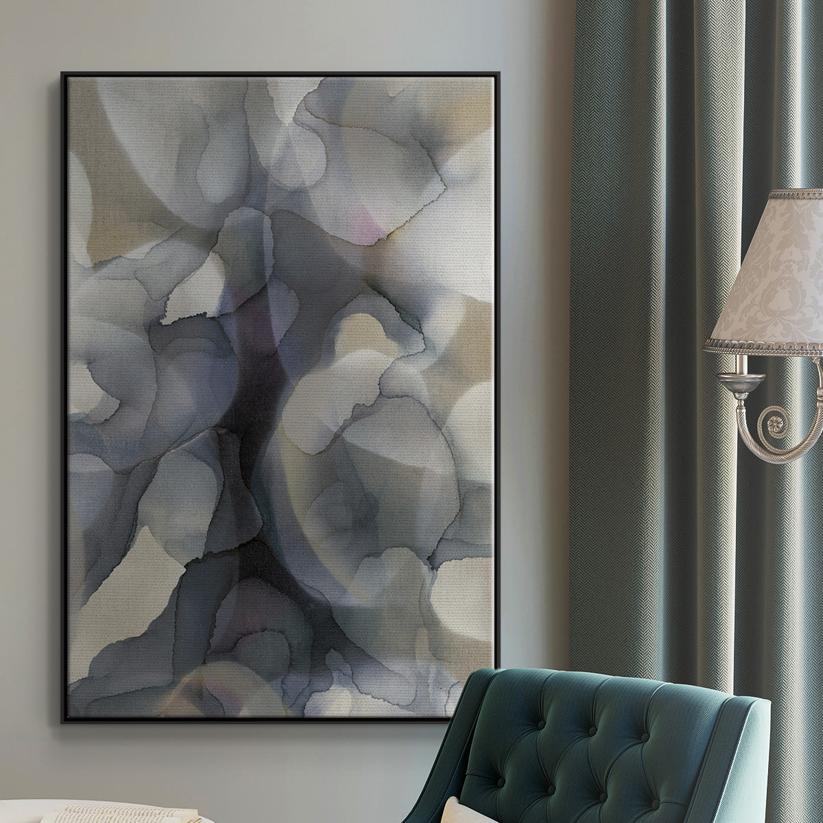 Heavy Weather - Floater Framed Canvas Print