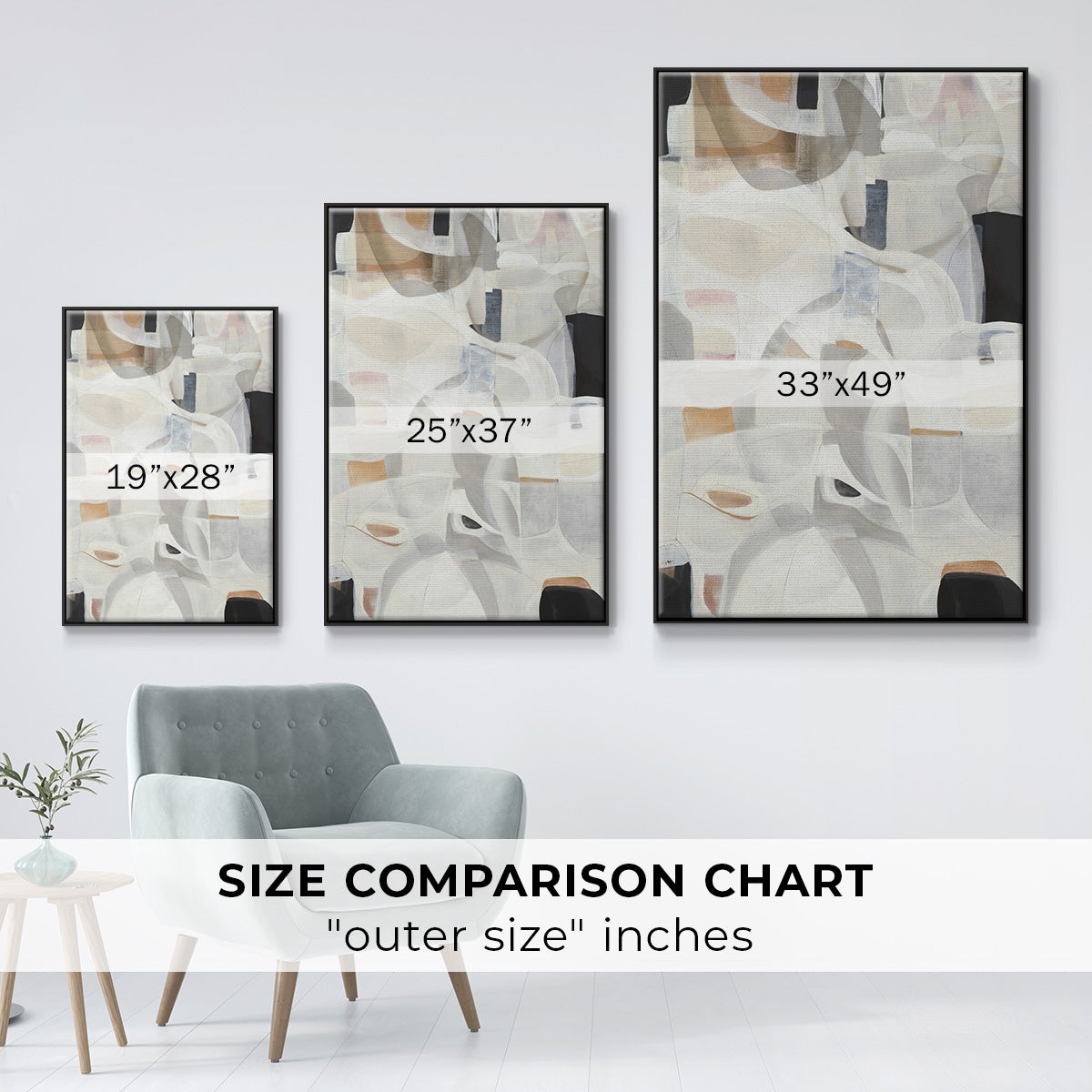 Windswept - Floater Framed Canvas Print