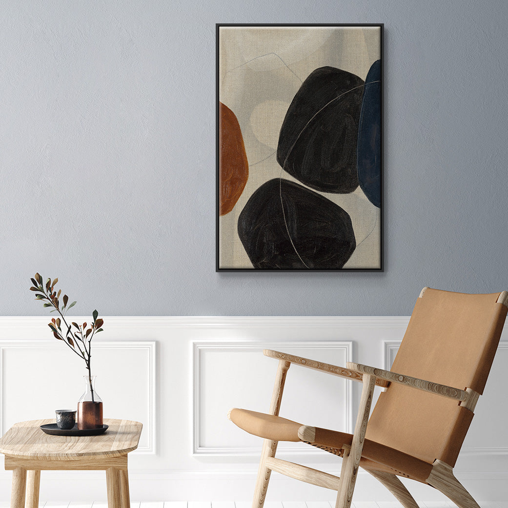Gravity I - Floater Framed Canvas Print