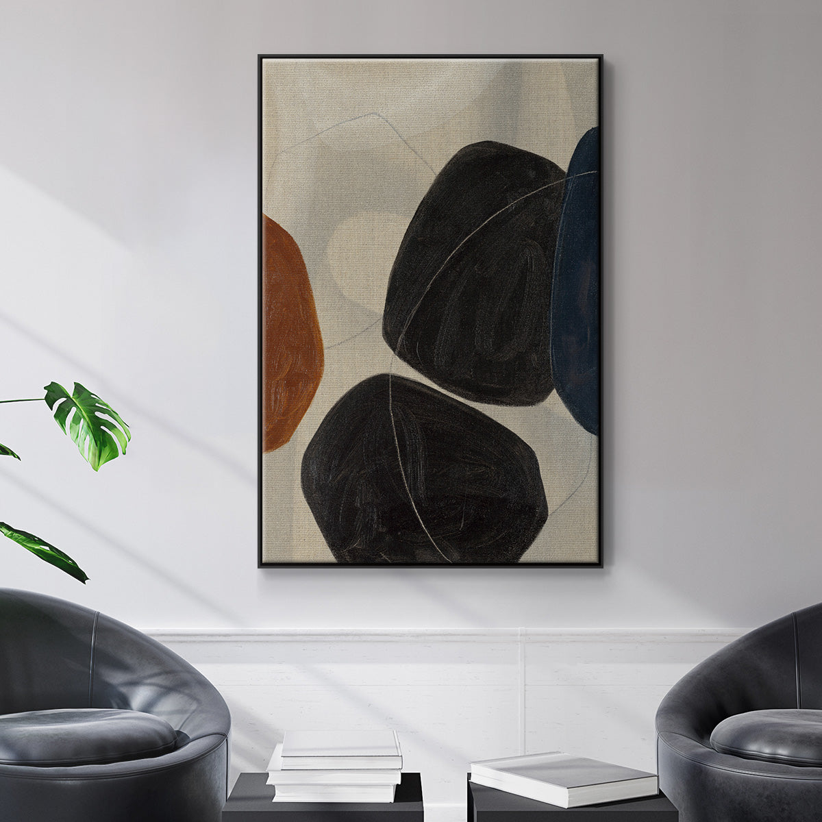 Gravity I - Floater Framed Canvas Print