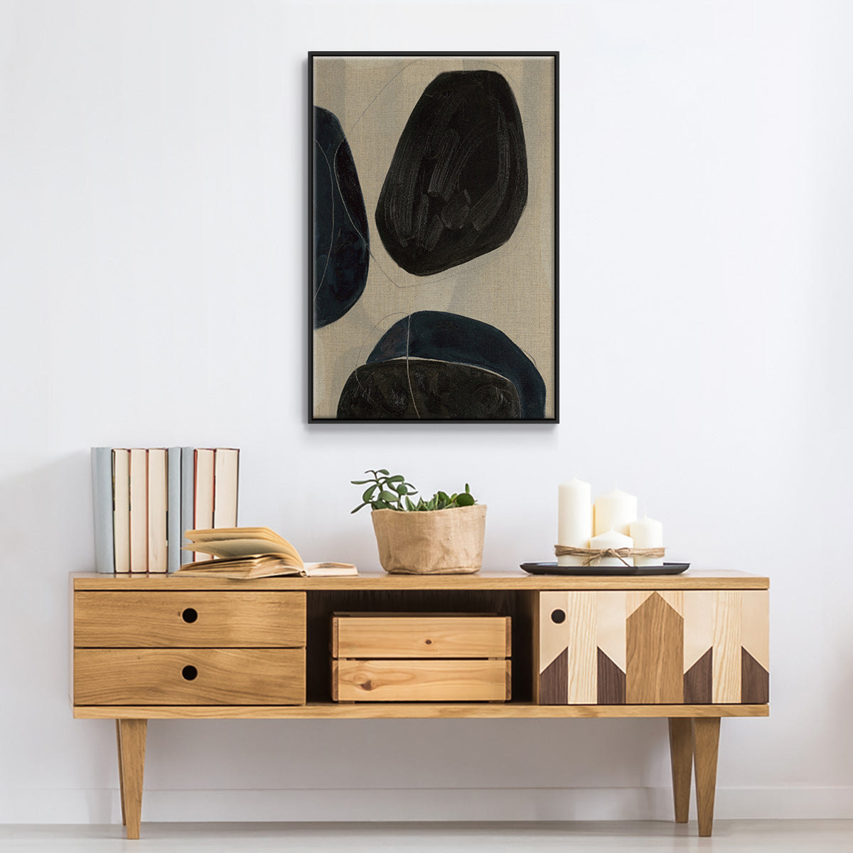 Gravity II - Floater Framed Canvas Print