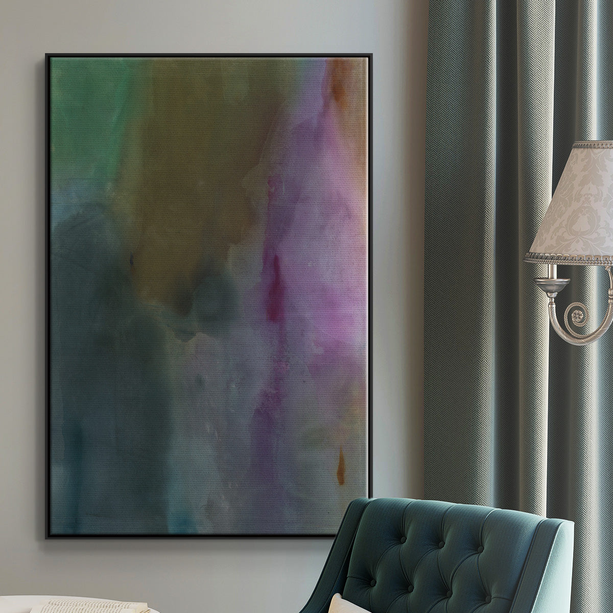 Simple Yet Affecting - Floater Framed Canvas Print