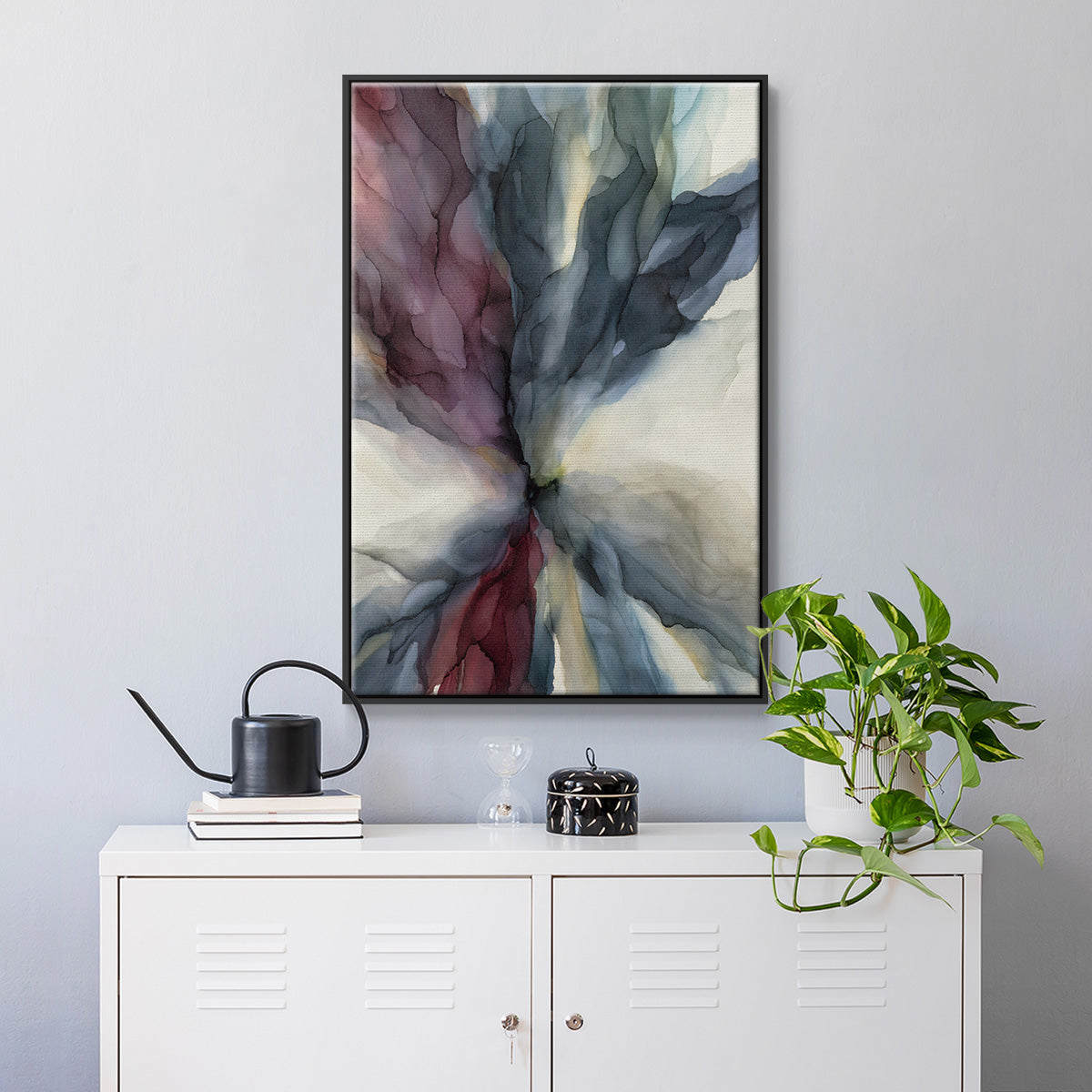 Untitled - Floater Framed Canvas Print