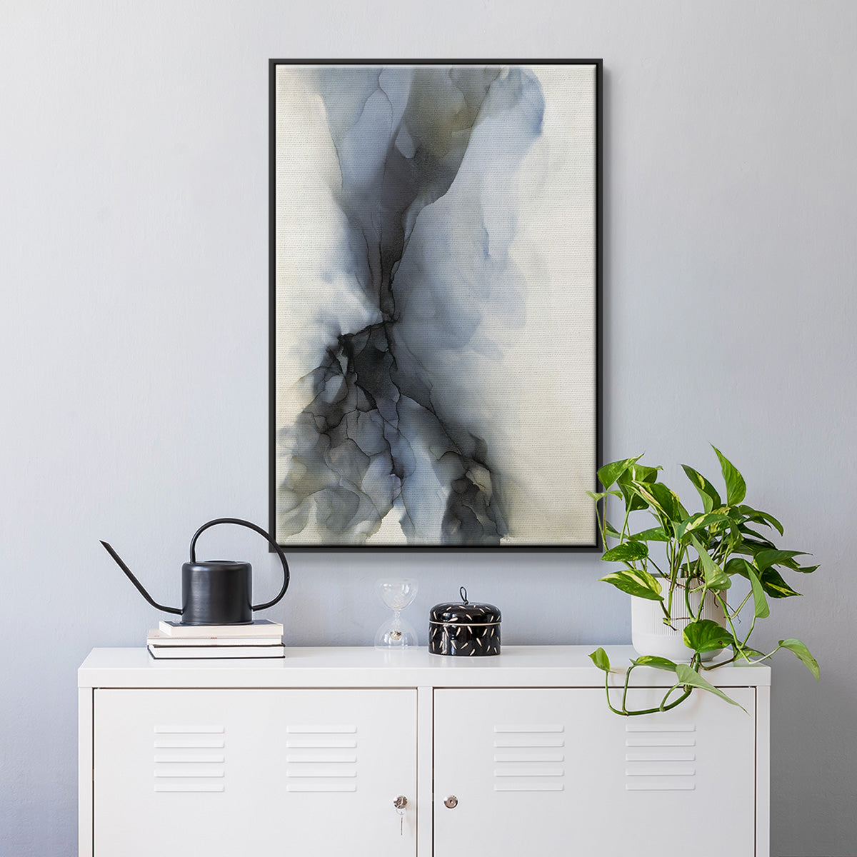 Low Tide - Floater Framed Canvas Print