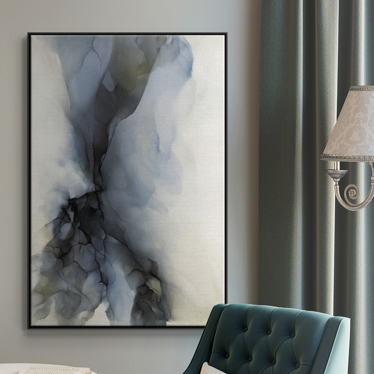 Low Tide - Floater Framed Canvas Print