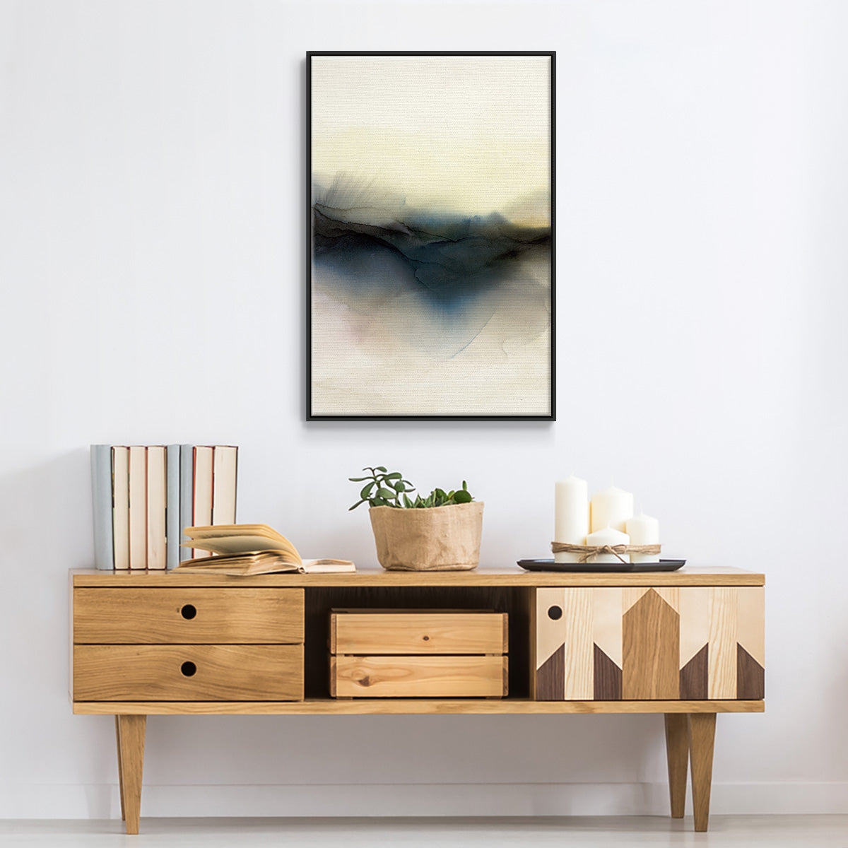Continuum I - Floater Framed Canvas Print