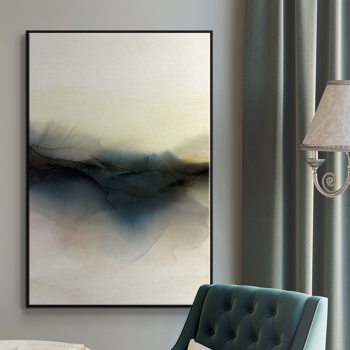 Continuum I - Floater Framed Canvas Print
