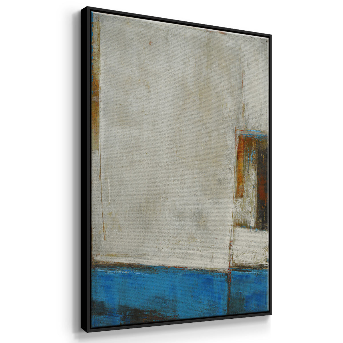 A Warped Window - Floater Framed Canvas Print