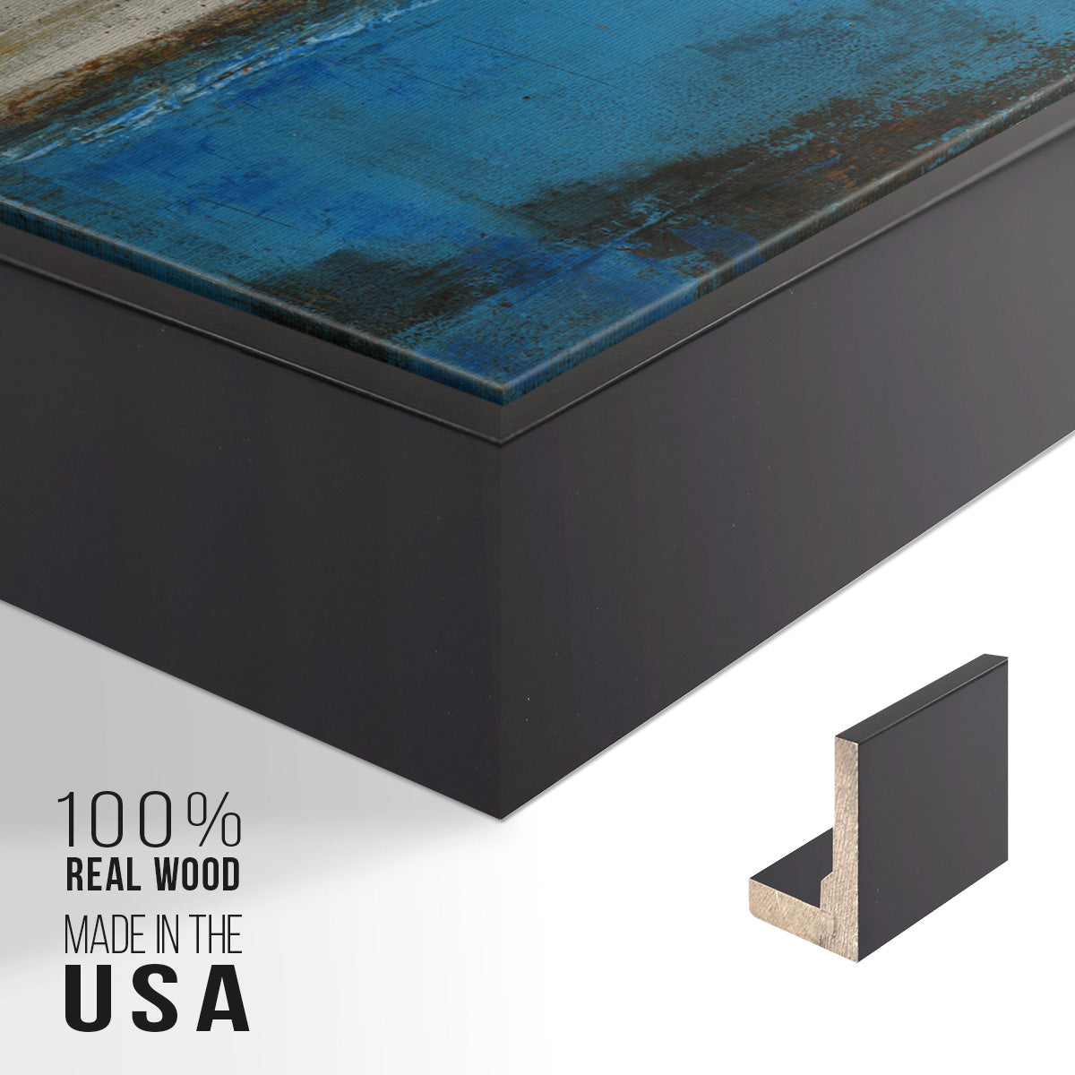 A Warped Window - Floater Framed Canvas Print