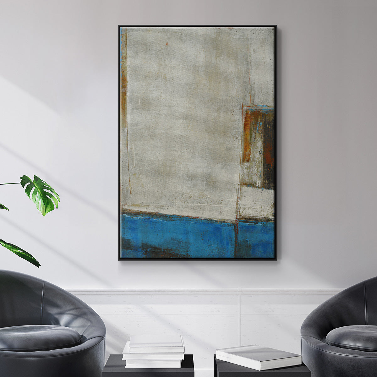 A Warped Window - Floater Framed Canvas Print