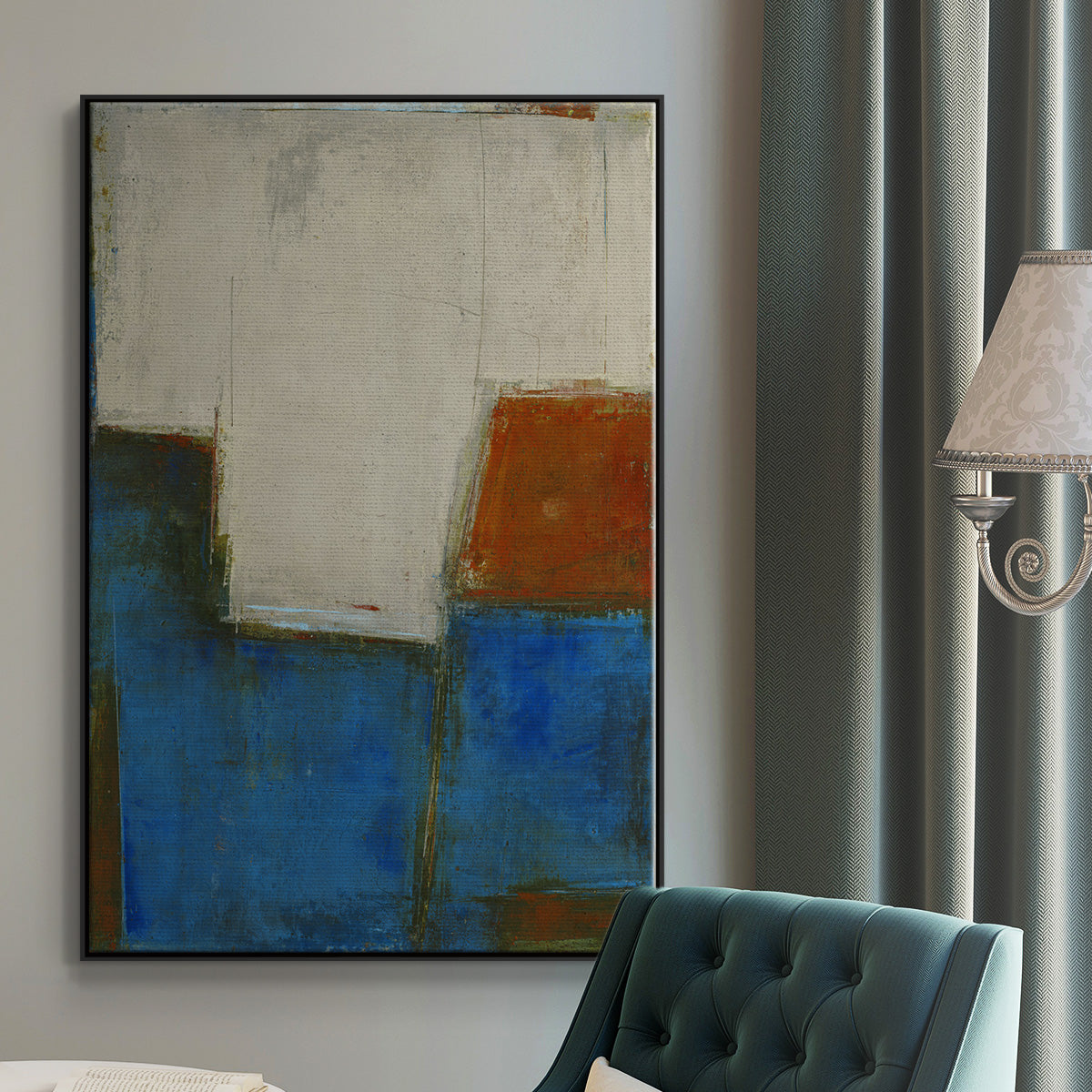 Complex Thought - Floater Framed Canvas Print