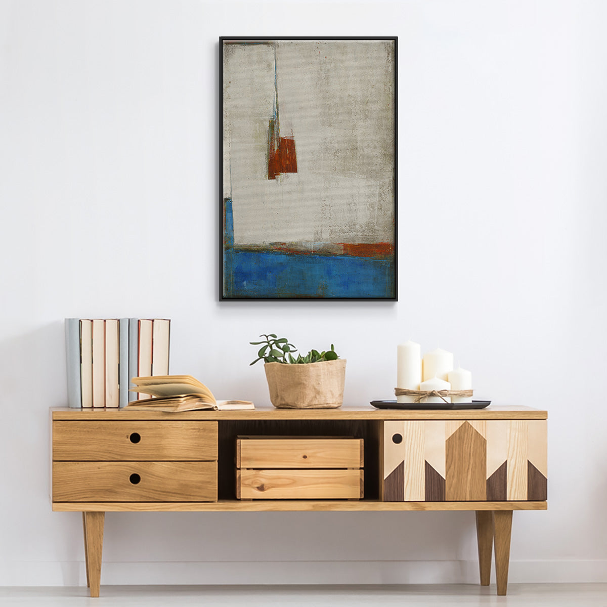 Take that Road - Floater Framed Canvas Print