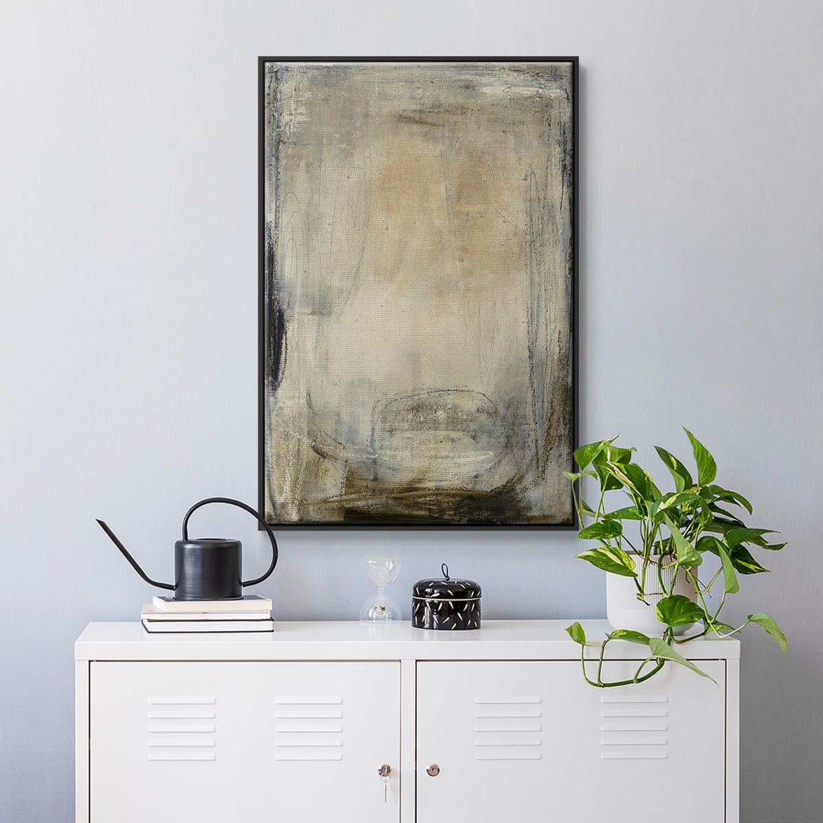 This is the Picture - Floater Framed Canvas Print