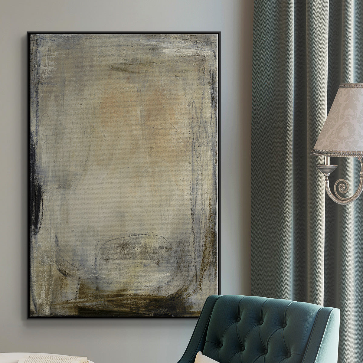 This is the Picture - Floater Framed Canvas Print