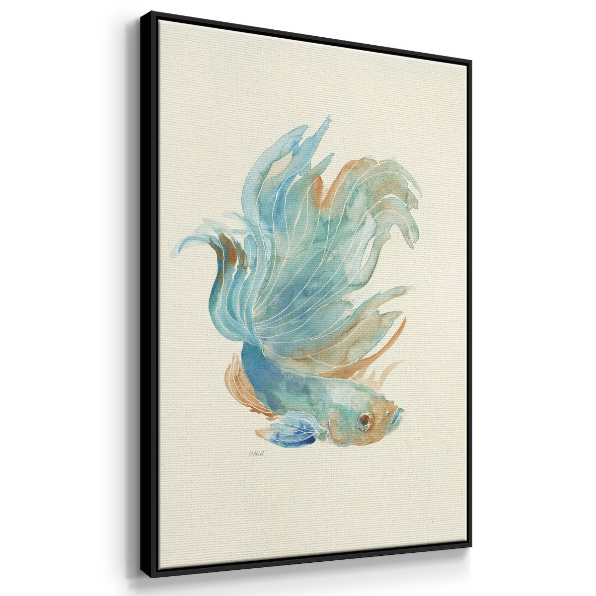 Betta I - Floater Framed Canvas Print