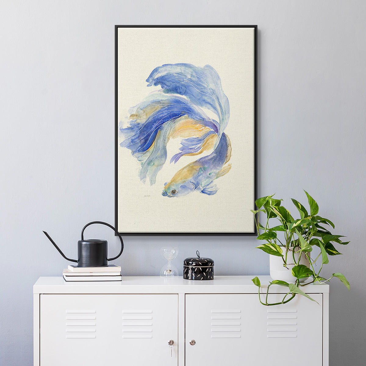 Betta II - Floater Framed Canvas Print
