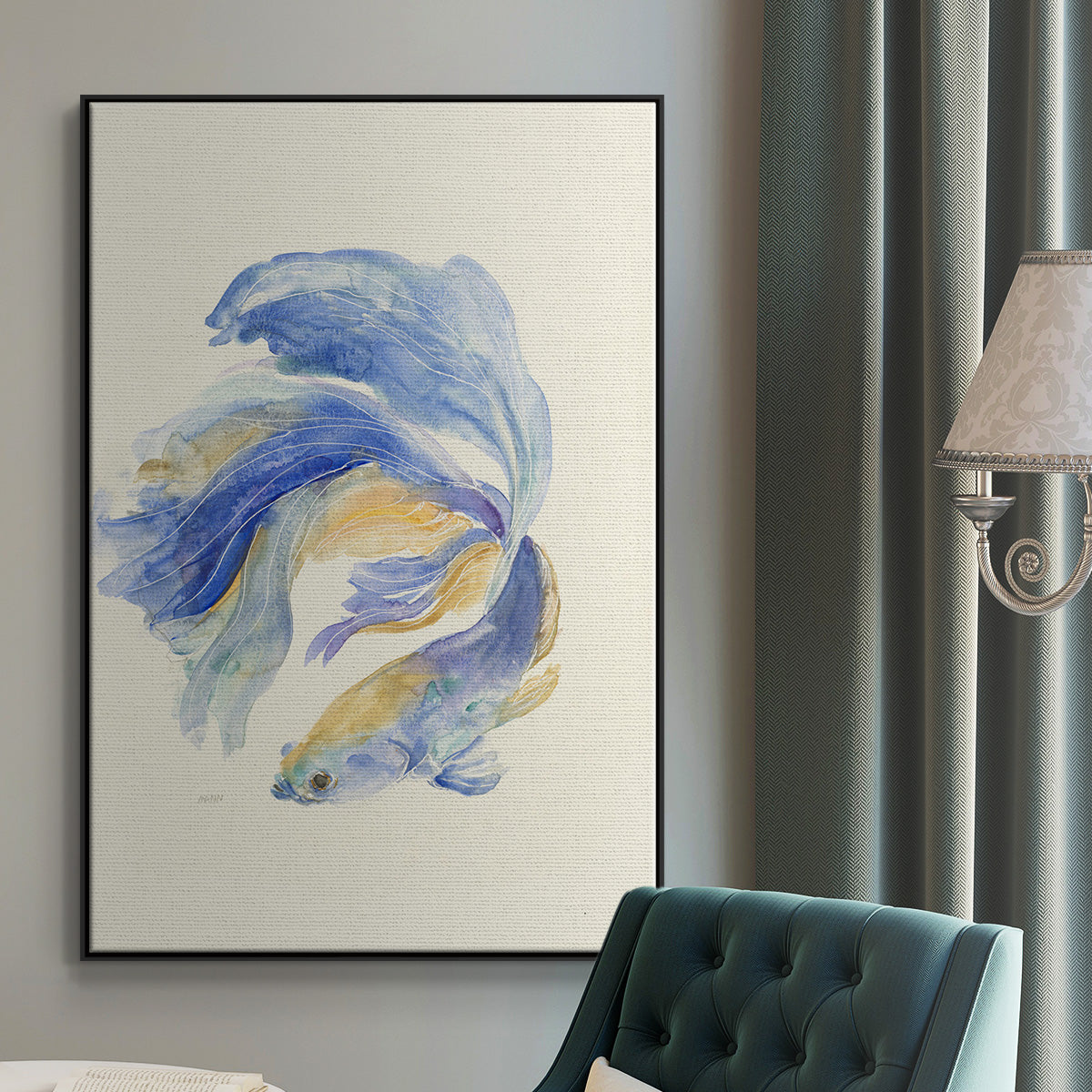Betta II - Floater Framed Canvas Print