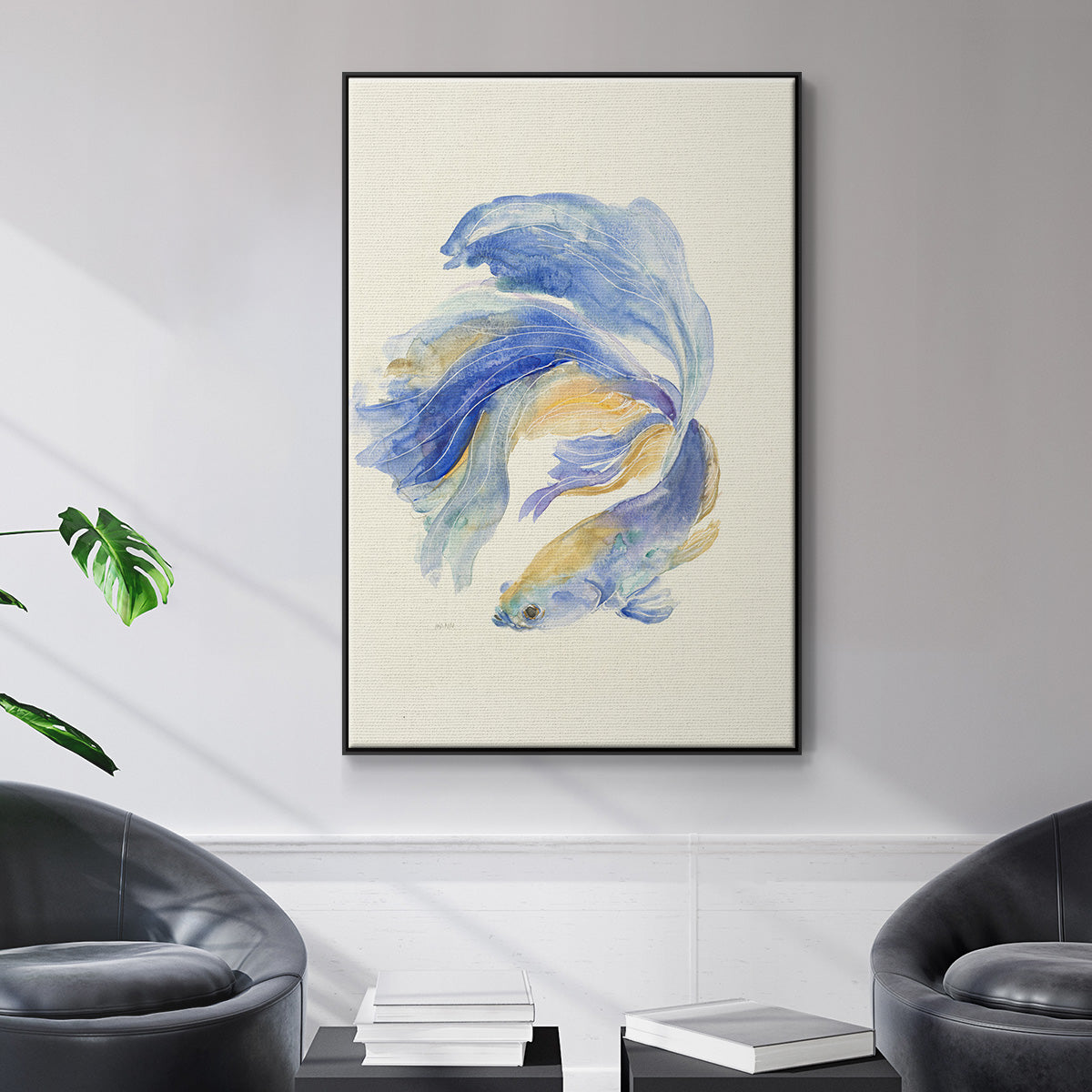 Betta II - Floater Framed Canvas Print