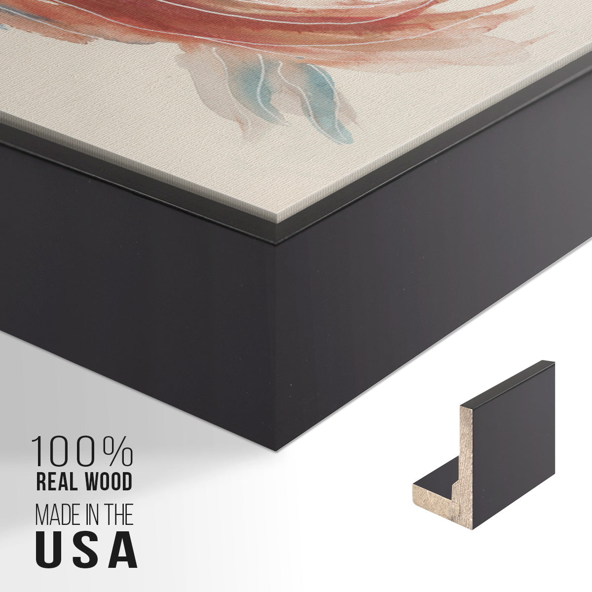 Betta III - Floater Framed Canvas Print