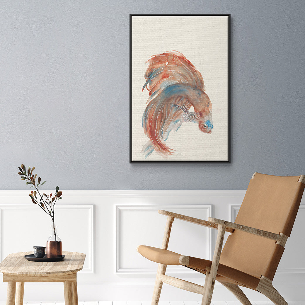 Betta III - Floater Framed Canvas Print
