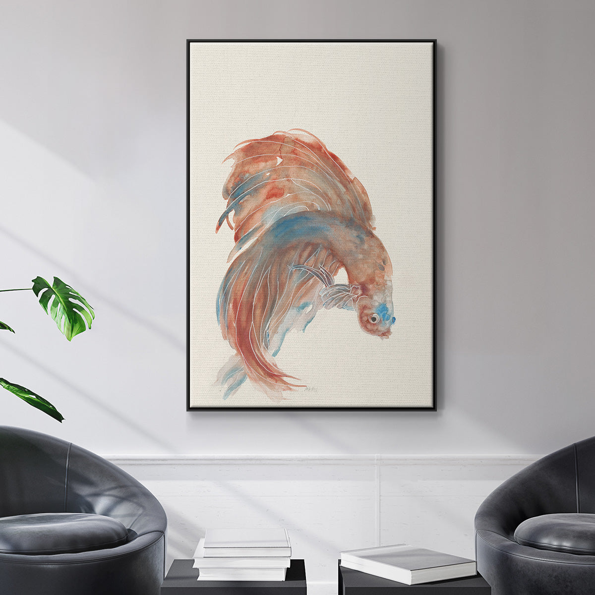 Betta III - Floater Framed Canvas Print