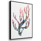 Sea Coral II - Floater Framed Canvas Print
