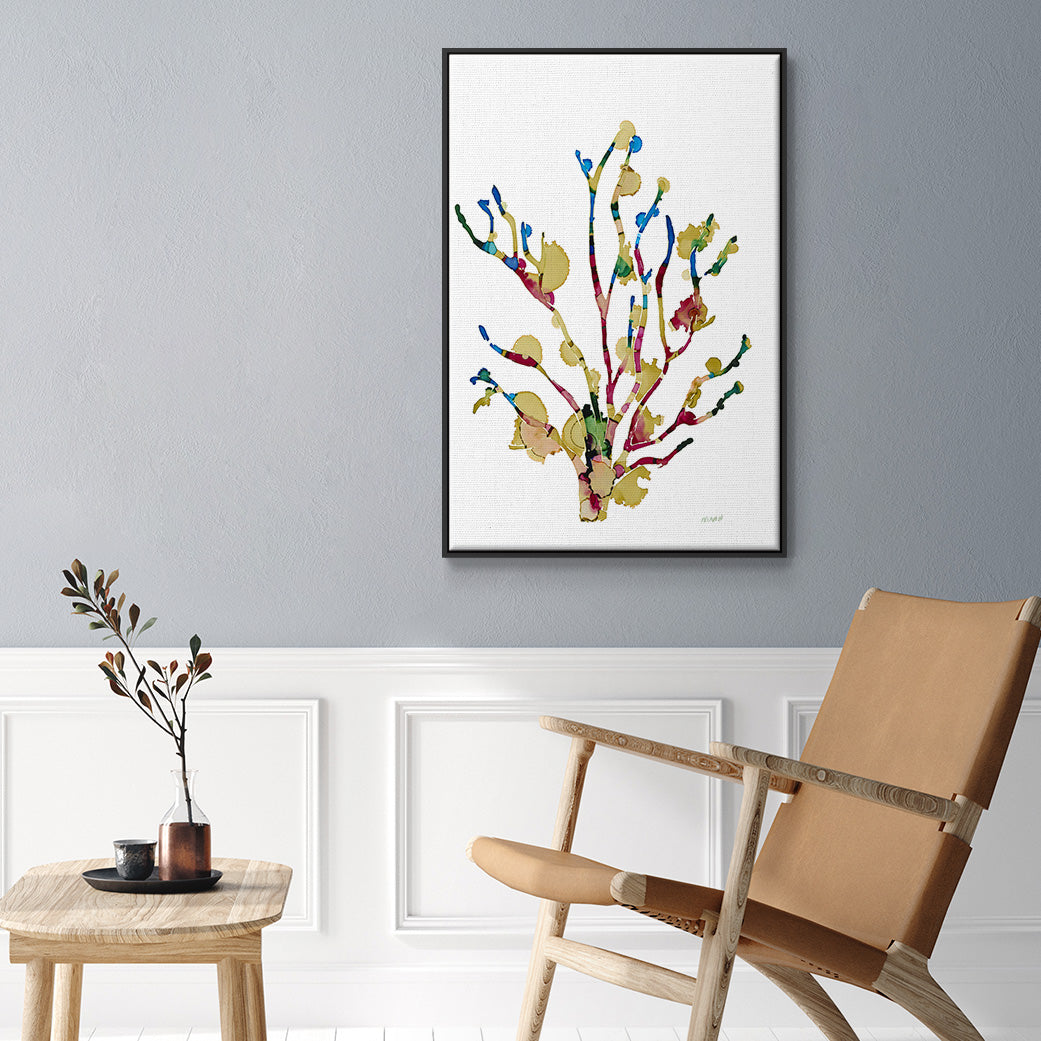 Sea Coral III - Floater Framed Canvas Print