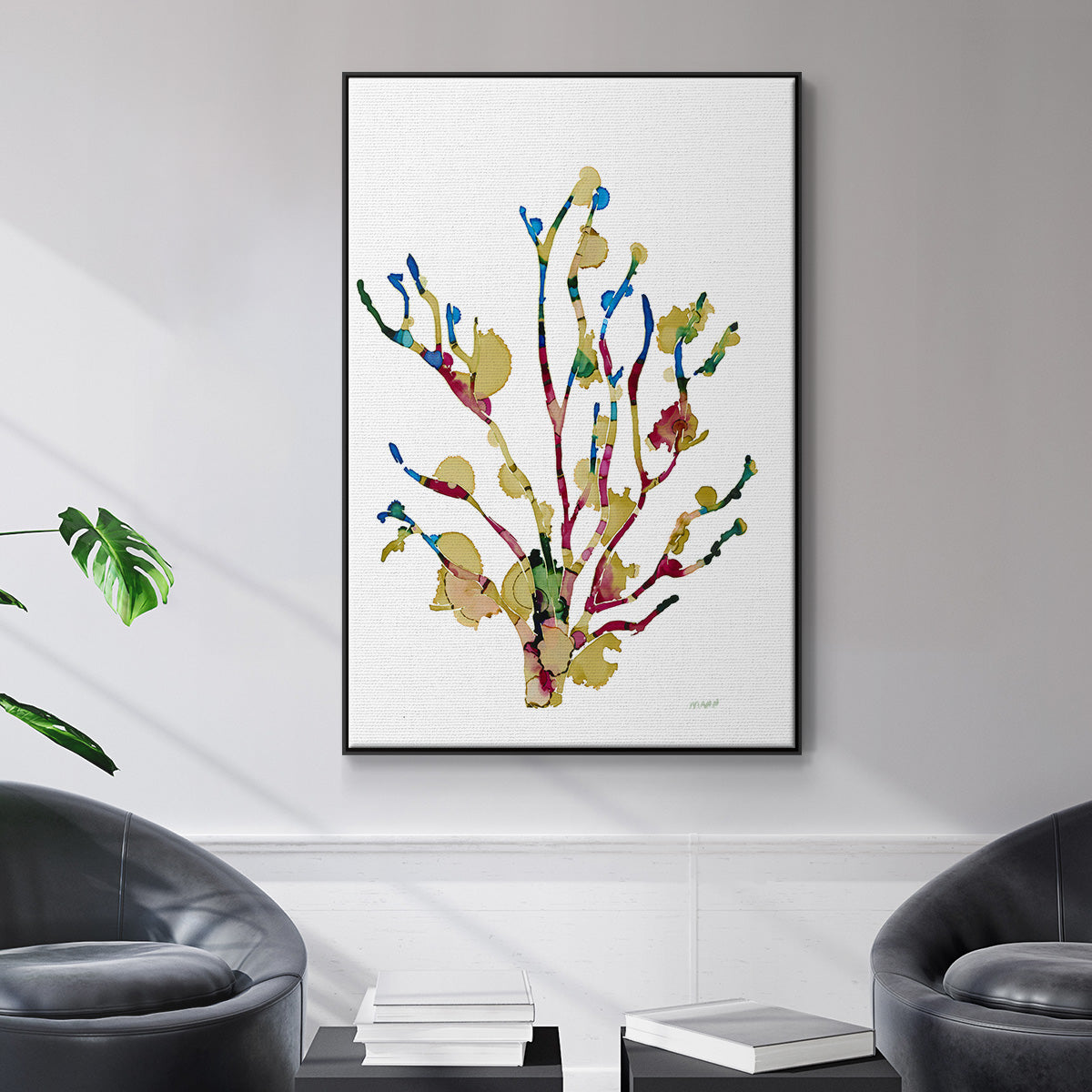 Sea Coral III - Floater Framed Canvas Print