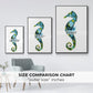 Seahorse - Floater Framed Canvas Print