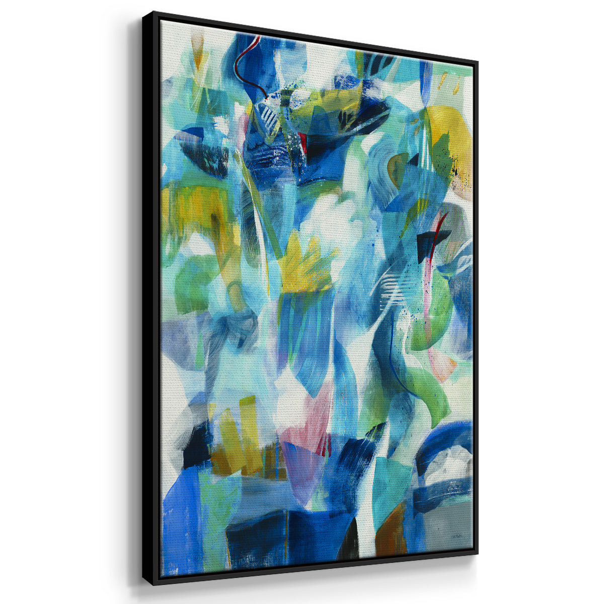 Green Passage - Floater Framed Canvas Print