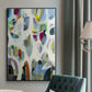Interaction - Floater Framed Canvas Print